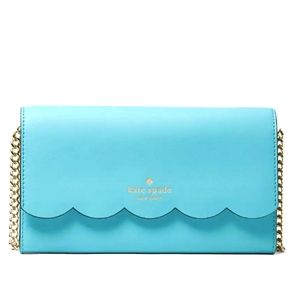 Brand New Kate Spade Gemma Wallet On Chain. Stone Blue In Color